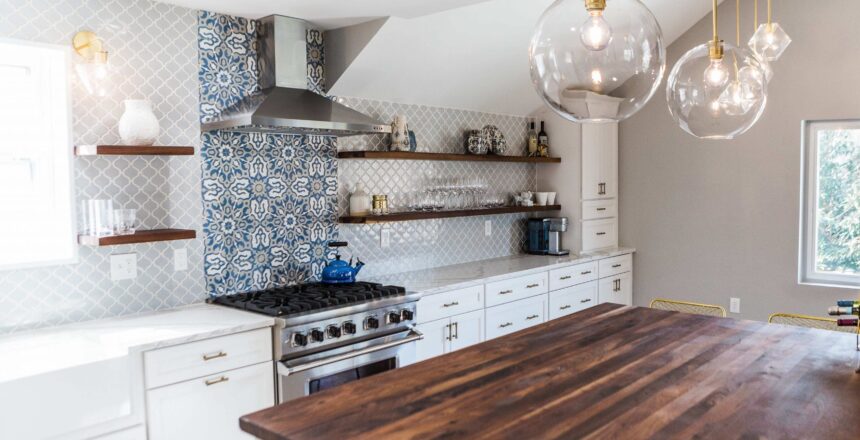 Patterned Kitchen Back Splash